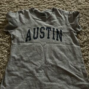 Brandy Melville Gray Black Short Sleeve Tee